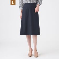 【L】【美シリーズ・セットアップ対応・ウォッシャブル】オックスストレッチスカート