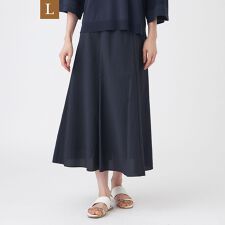 【L】【はっ水・UV・ウォッシャブル】エアリーナイロンスカート