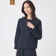 【L】【はっ水・UV・ウォッシャブル】エアリーナイロンブルゾン