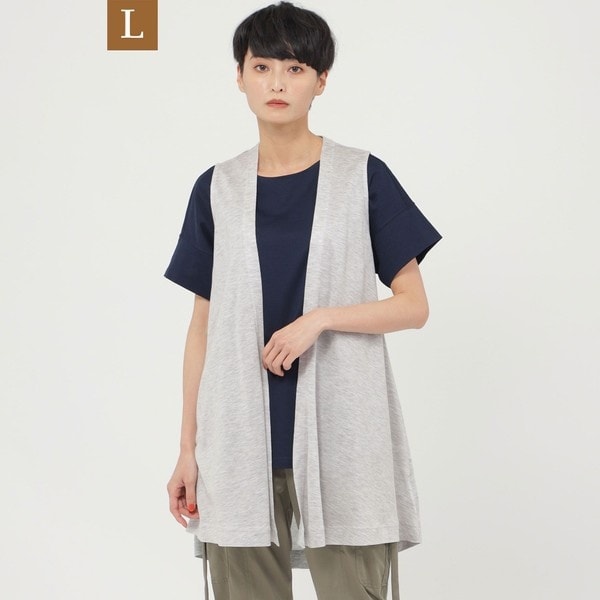「EVEX by KRIZIA」 ベスト 40 グレー系その他2 レディース EVEX by KRIZIA 「EVEX KRIZIA」 ベスト 40 グレー系その他2