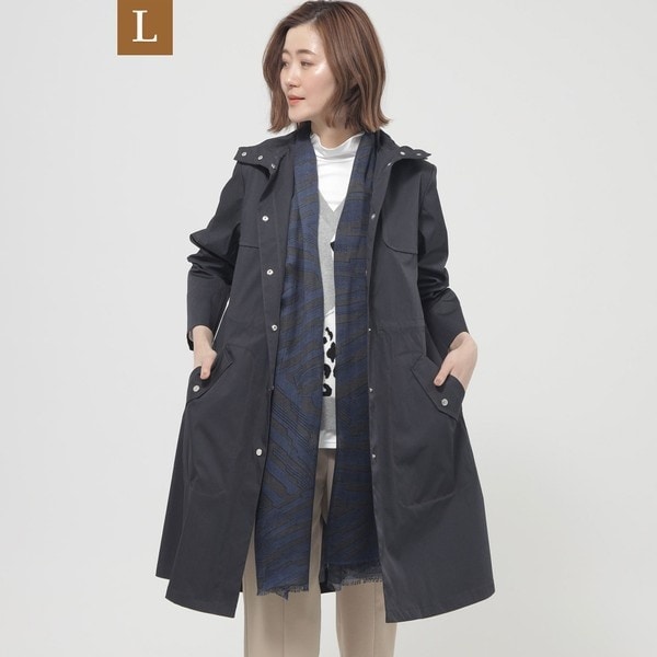 ブルーレーベルクレストブリッジ キルティング ロングコート ネイビー 40 ブルーレーベル・クレストブリッジ BLUE LABEL CRESTBRIDGE 【一部店舗