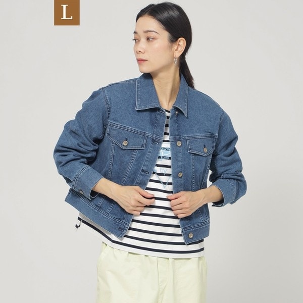 L】【カタログ掲載品】【ウォッシャブル】ソフトデニムシャツ