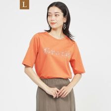 【L】【カタログ掲載品】【接触冷感】【ウォッシャブル】超冷感コットンスムースホットフィットロゴＴシャ