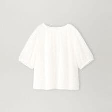 【L】【ウォッシャブル】ラメカットジャカードコンビプルオーバー