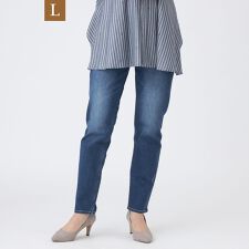 【L】【マシンウォッシャブル】ストレッチデニムパンツ
