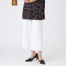 【L】【シーズンレスに活躍！】【マシンウォッシャブル】ダンボールニットワイドパンツ