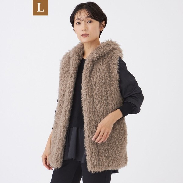 L】モノトーンコットンツイード ジレ | トゥービーシック(TO BE CHIC