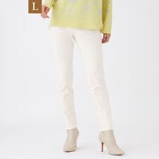 【L】【ベストセラー】【マシンウォッシャブル・保温性・吸湿発熱】デュアルウォームテーパードパンツ