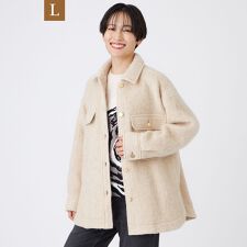 【L】【カタログ掲載】ラメスライバーシャツジャケット