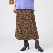 【L】【SANYO Style EDITION掲載】ウールパンサージャカードタイトスカート