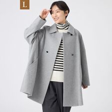 エヴェックス バイ クリツィア(EVEX by KRIZIA)の【L】【SANYO Style EDITION掲載】ウールスーパービーバーステンカラーコート