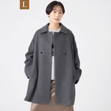 エヴェックス バイ クリツィア(EVEX by KRIZIA)の【L】【SANYO Style EDITION掲載】ウールスーパービーバーステンカラーコート