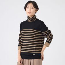 【L】【追加・カタログ掲載・ウォッシャブル】ダブルタートルネックニットプルオーバー