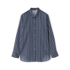 エヴェックス バイ クリツィア(EVEX by KRIZIA)の【L】【マシンウォッシャブル】コットンライクストライプシャツ