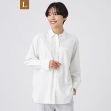 【L】【マシンウォッシャブル】ソフトタイプライターストレッチシャツ