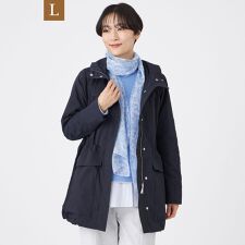 【L】【花粉対策・はっ水・ウォッシャブル】ポランタフタミドルコート