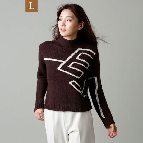 即発送/特価割引★ロゴインターシャ ★ベストセラーSweater 