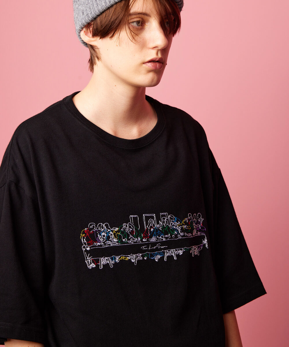 [�}���C]rehacer : Last Supper �h �Ō�̔ӎ` �h on Wide Cutsew/���A�Z���irehacer�j Black