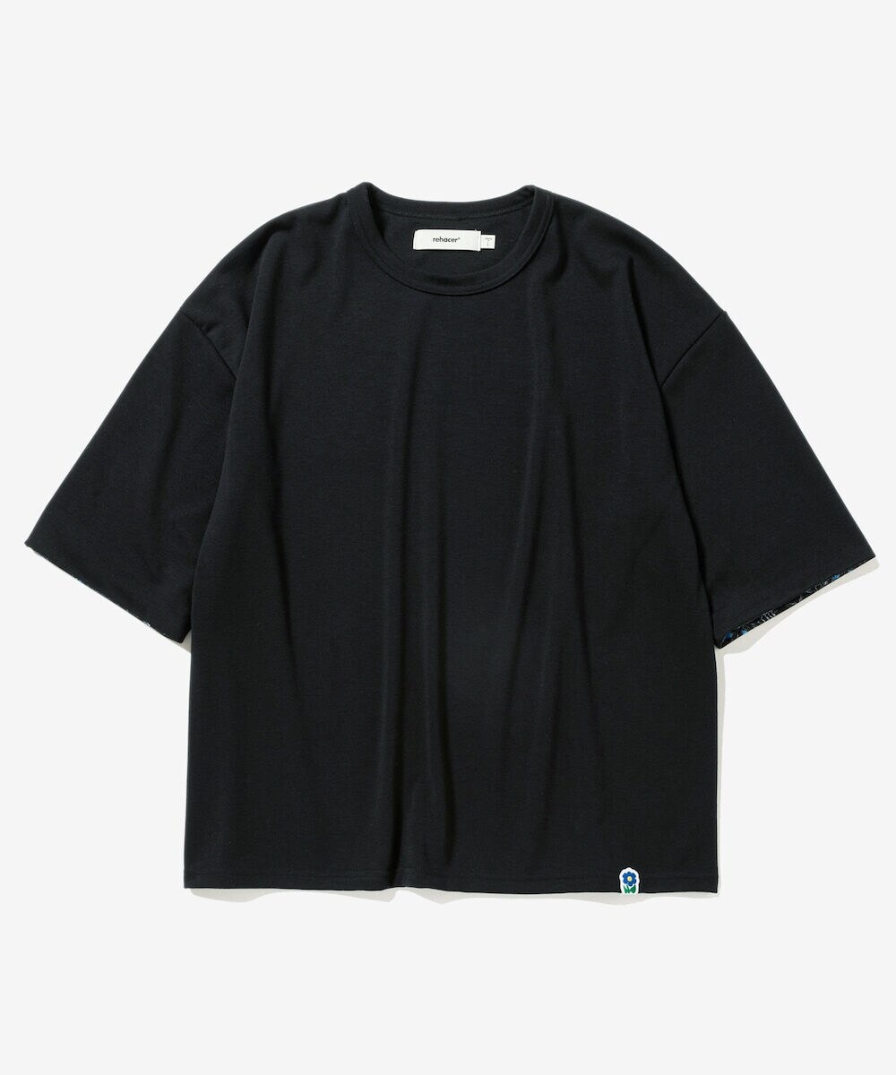 [�}���C]rehacer : Botanical Sleeve CS / �{�^�j�J�� �X���[�u �J�b�g�\�[/���A�Z���irehacer�j Black