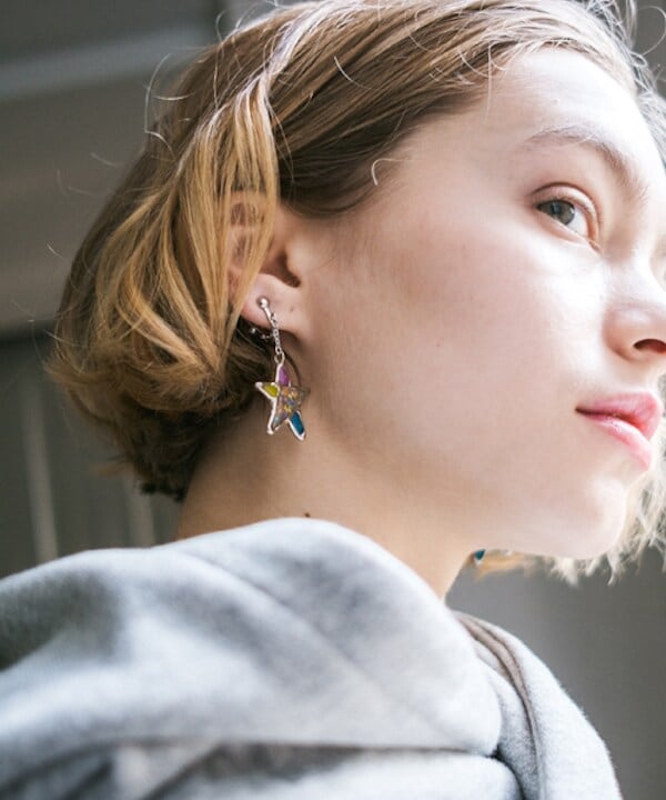 rehacer : Stained glass Star Earrings