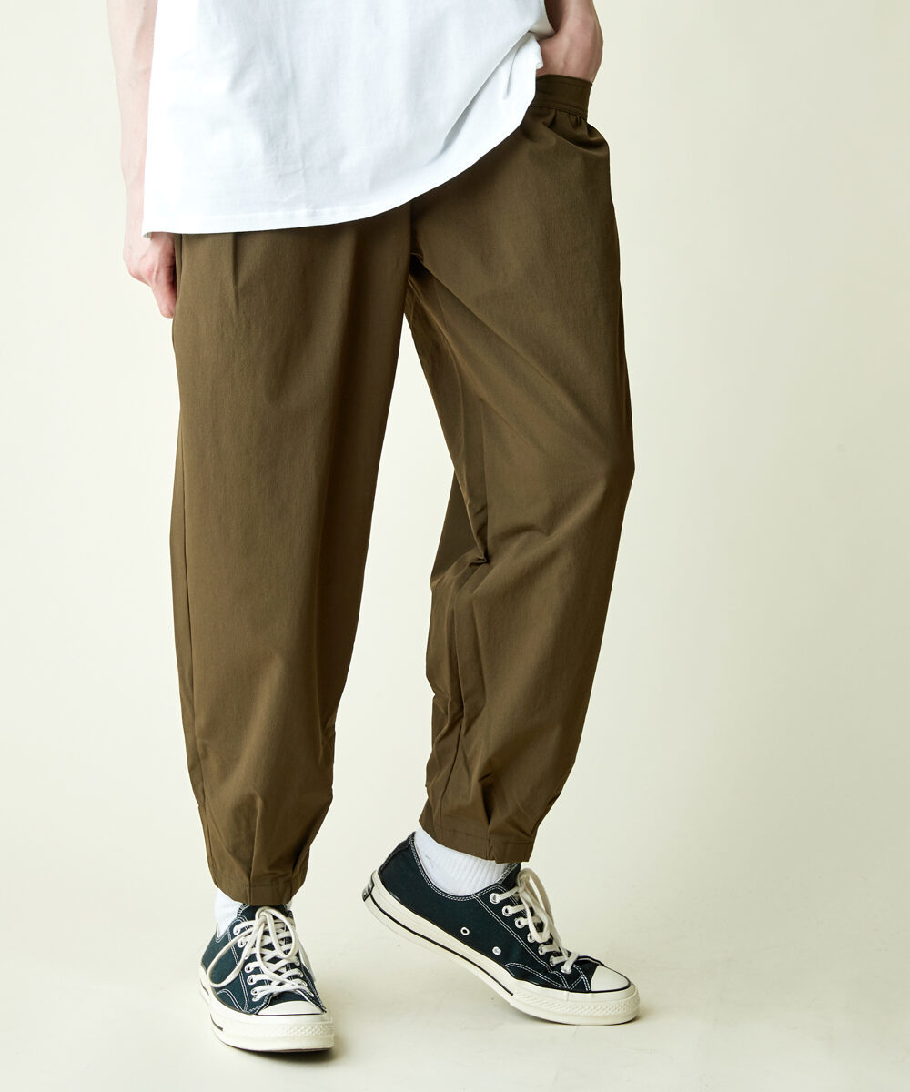 rehacer : Balloon Tuck Wide Tapered Pants | レアセル(rehacer