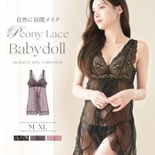 ツーハッチ(tu-hacci)のピオニーレースアップベビードール