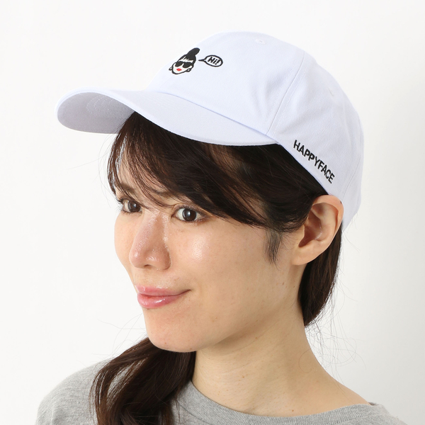 HAPPY FACE】C.ツイルウォッシャブルCAP(6色展開/ポケッタブル/手洗い