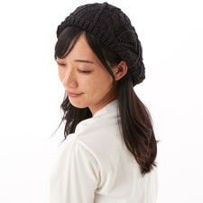 【レディース】無地ベレー(3色展開/フリーサイズ/韓国製/綿/通期)