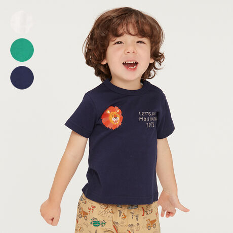 ライオン刺繍半袖Tシャツ | ムージョンジョン(moujonjon) | M30814 | ファッション通販 マルイウェブチャネル