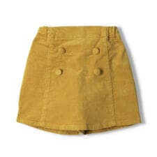 コーデュロイ３分丈スカート付パンツ