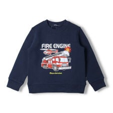 働く車のびふわ裏起毛トレーナー