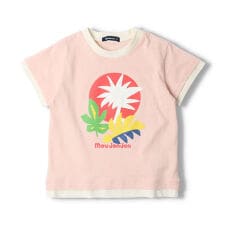 ヤシの木柄ウォーターチェンジ半袖Tシャツ