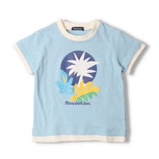 ヤシの木柄ウォーターチェンジ半袖Tシャツ