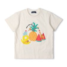 フルーツ＆動物プリント半袖Ｔシャツ