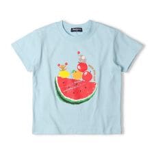 フルーツ＆動物プリント半袖Ｔシャツ