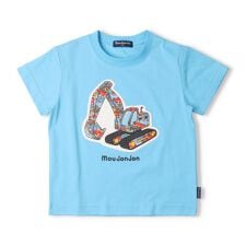 恐竜・車アップリケ半袖Ｔシャツ
