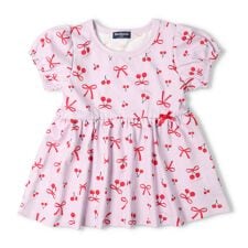 リボン・チェリー総柄チュニックＴシャツ
