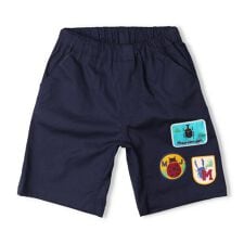 昆虫アップリケ付ダンプ５分丈ハーフパンツ