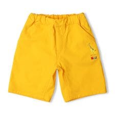 キリン・ぞう刺繍ストレッチ５分丈ハーフパンツ
