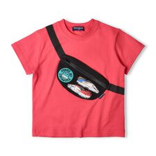 JR新幹線電車ボディーバック風半袖Tシャツ