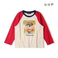 ムージョンジョン(moujonjon)のプリントラグランＴシャツ