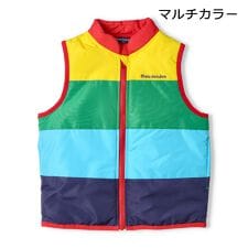 タフタ切替中綿ベスト