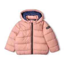 ムージョンジョン(moujonjon)の無地ナイロン中綿入りジャケット