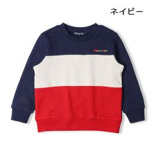 ムージョンジョン(moujonjon)の配色切替裏毛トレーナー