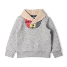 ムージョンジョン(moujonjon)のボア衿ニットキルトトレーナー