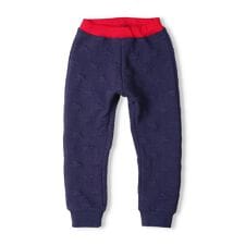 ムージョンジョン(moujonjon)の星柄キルト裾リブ長パンツ