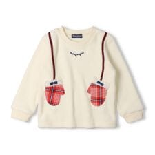 ムージョンジョン(moujonjon)のミトンデザインブークレー裏起毛トレーナー