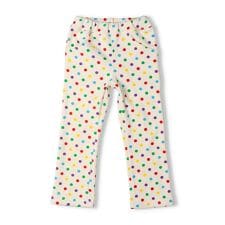 ドット・チェック柄爆温裏起毛長パンツ