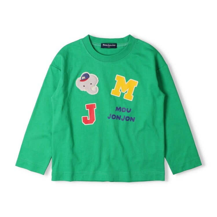 くま・ぞうワッペン付長袖Tシャツ