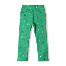 ロゴ総柄フライスロングパンツ